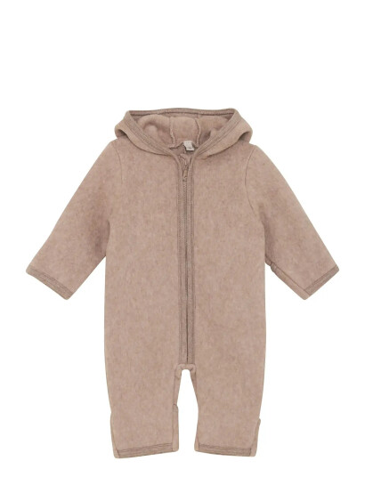 Huttelihut Pram Suit Cotton Fleece Beige 98
