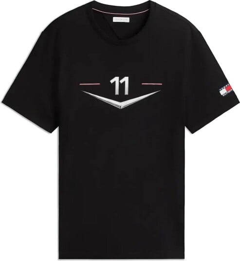 Tommy Hilfiger Th X Cf1 Drivers Chevron Tee BLACK XL