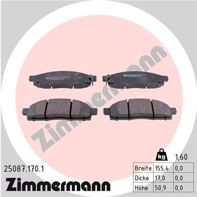 Bremseklosser ZIMMERMANN 25087.170.1