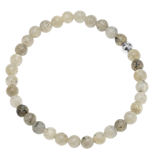 Timi Of Sweden Erik Stone Bead Bracelet Stainless Steel White Spe Timi Of Sweden Erik Stone Bead Bracelet Stainless Steel White Spe