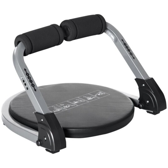 Magetrener Sammenleggbar Multi-Trener Treningsapparat Med Pute Høydejusterbar Magetrening For Hjemmet Maks 120 Kg, Stål 55 X 42 X 11-32 Cm