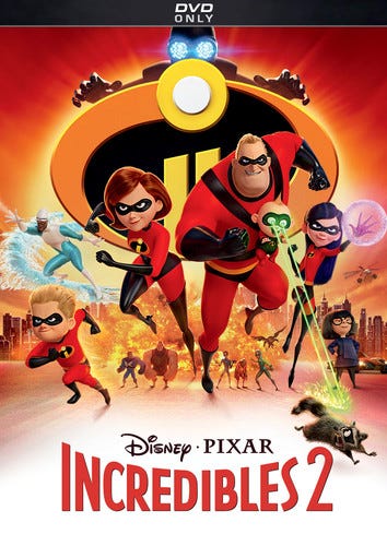 Incredibles 2 DVD Incredibles 2 DVD