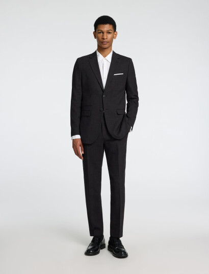 Selected Slhslim-Oasis Linen Blz Noos - Black - 46