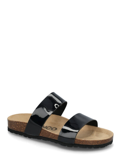 Bianco Biabetricia Twin Strap Sandal Patent Leather - Black - 38