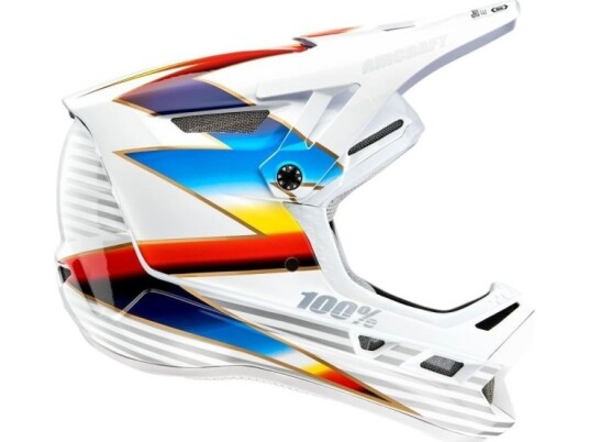 100% Full Face Helmet 100% Aircraft Composite Helmet Knox White Size L (59-60 Cm) (New)