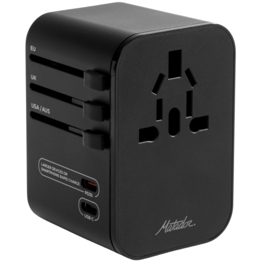 Matador Global Reiseadapter Svart