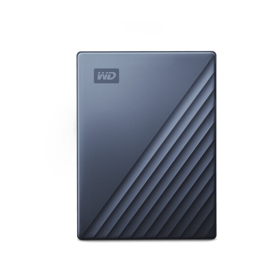 WD My Passport Ultra 5TB Ekstern Harddisk med USB Type-C Kryptert Blå