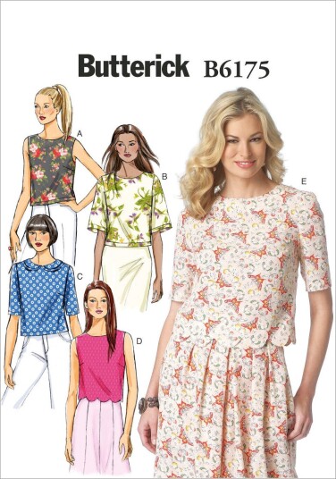 Butterick 6175 Topp E5 14 16 18 20 22