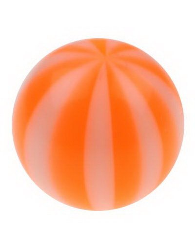 Utgått Badeball Orange Akrylkule 8 mm kule til 16 mm stang