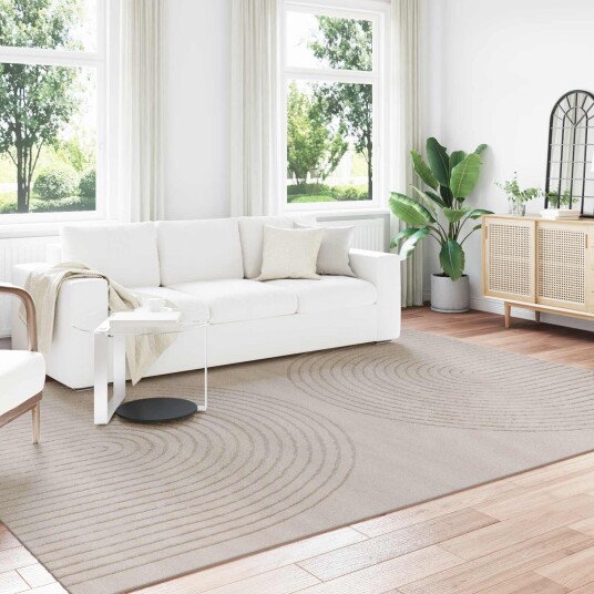Områdetepper Rektangulær GALATI Beige 280 x 200 cm Polyester Områdetepper Rektangulær GALATI Beige 280 x 200 cm Polyester