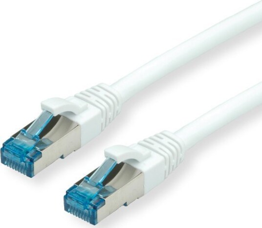 Value Value PatchCable Rj45 M To Rj45 M 5 M Sftp Pimf Cat 6A Halogen Free Shaped Without Haken Aground White 21.99.1975