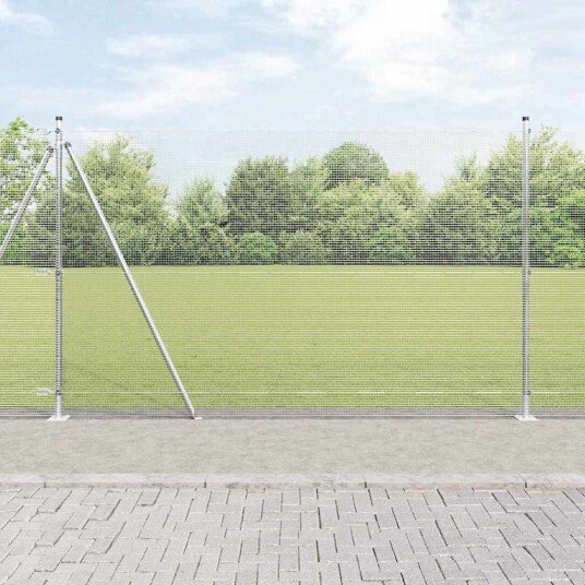 Sveiset Tråd Gjerde med 13 Flansede Stender 1,5x50 m Galvanisert Stål