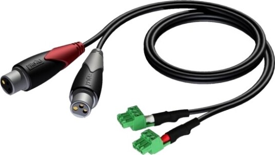 Audac Cla835 2 X Xlr 3-Pin Hunkjønn 2 X Terminal 1 M Sort Grønn Grå