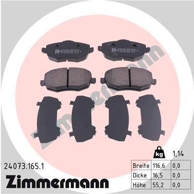 Bremseklosser ZIMMERMANN 24073.165.1