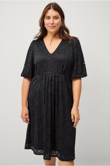 Ellos Plus Collection Blondekjole Filippa Svart