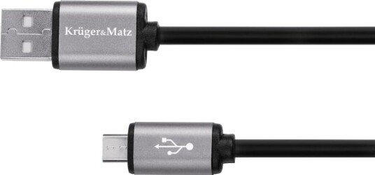 Usb-Kabel Kruger&Matz Usb-A - Microusb 1,8 M Sølv (Km1236)