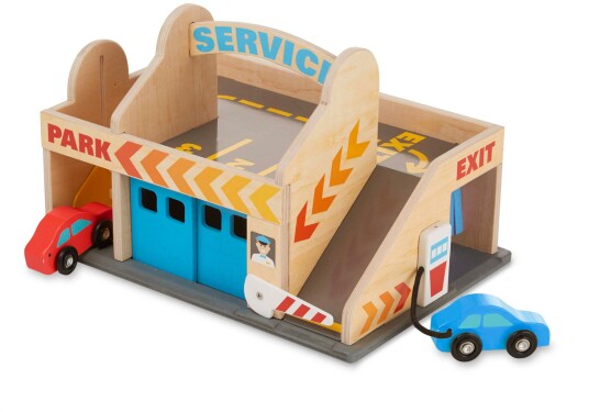 Melissa & Doug Parkeringsgarasje og servicestasjon Melissa & Doug Parkeringsgarasje og servicestasjon