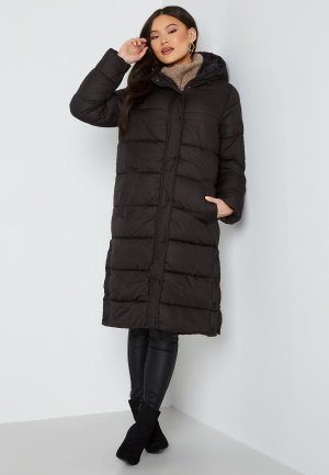 ONLY Cammie Long Quilted Coat Black M