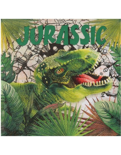 20 stk Jurassic Dino Servietter 33x33 cm 20 stk Jurassic Dino Servietter 33x33 cm