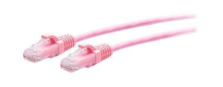 C2G 15ft (4.5m) Cat6a Snagless Unshielded (UTP) Slim Ethernet Network Patch Cable - Pink - koblingskabel - 4.5 m - rosa