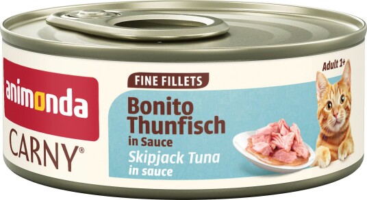 Animonda Carny våtfôr Adult Fine Fillets i saus Blandet pakke 5 varianter 24 x 60 g
