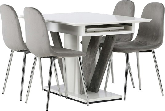 Venture Home Spisegruppe Venture Home Disa med 4 Eva Stoler GR23587