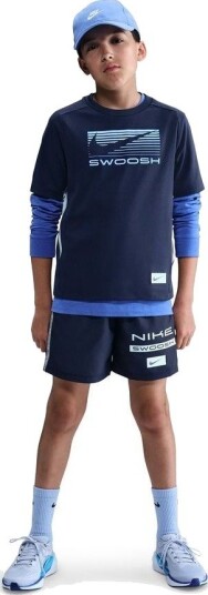 Nike Trenings T Skjorte Multi GX Navy/Blå Barn størrelse L: 147 158 cm