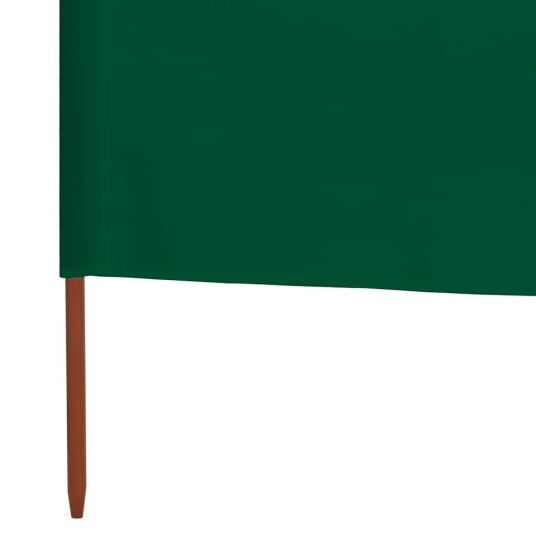 vidaXL Vindskjerm 3 paneler stoff 400x80 cm grønn