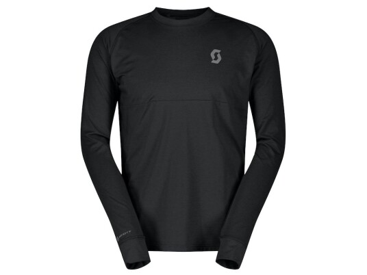 SCOTT Trail Storm Warm Light Tee LS sykkeltrøye svart dame