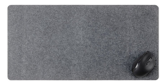 Kikkerland Skrivebordsunderlag i Filt 12"x24" med Gummibase