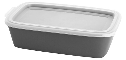 koziol Matboks til flergangsbruk Move; 1400ml, 25.5x15.8x6.7 cm (LxBxH); Grå; Rektangulær; 10 Stykk / Forpakning