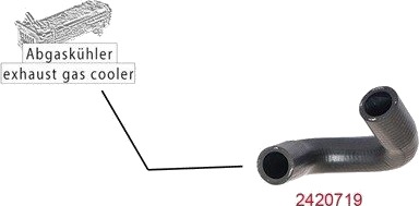 METZGER 2420719 Radiatorslange