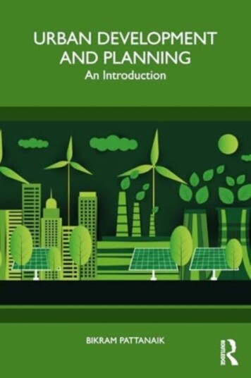 Urban Development and Planning An Introduction Urban Development and Planning An Introduction