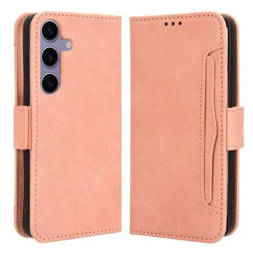 Samsung Galaxy S25 Kortholder Lommebokveske   Rosa