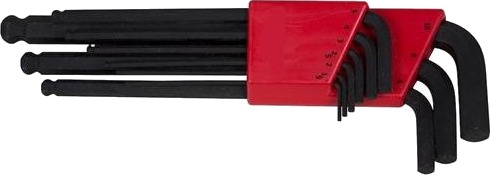 Wareco Sekskantnøglesett med Kugle 1,5-10mm - Blx 9 Wareco Sekskantnøglesett med Kugle 1,5-10mm - Blx 9