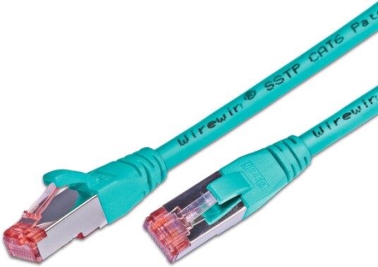 Wirewin S/Ftp Cat6 10M 10 M Cat6 S/Ftp S Stp Rj 45 Rj 45 Turkis PKW PIMF KAT6 10.0 TK