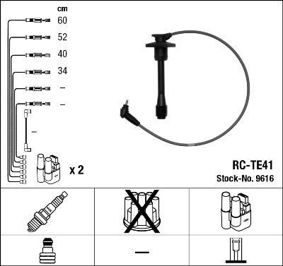 Tennplugg kabelsett NGK 9616