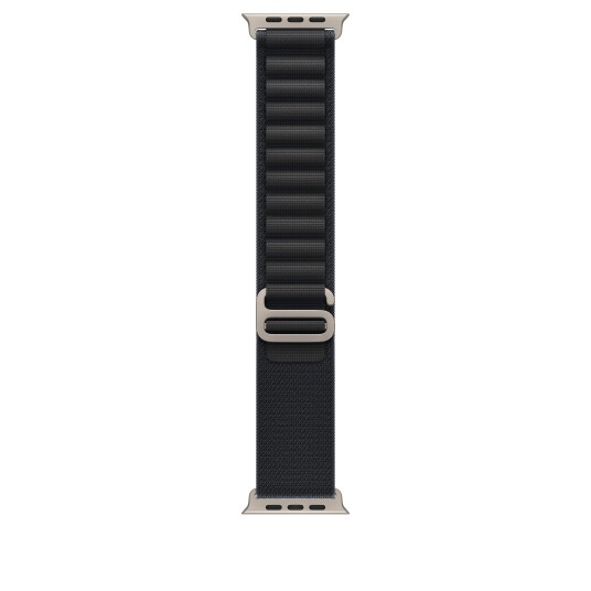Apple 49/46 mm Black Alpine Loop   Medium   Natural Titanium Finish