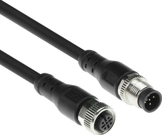 Act Industrisensorkabel 1,50 M M12a Hann Til M12a Hunn Superflex Xtreme Tpe Skjermet Sc3501
