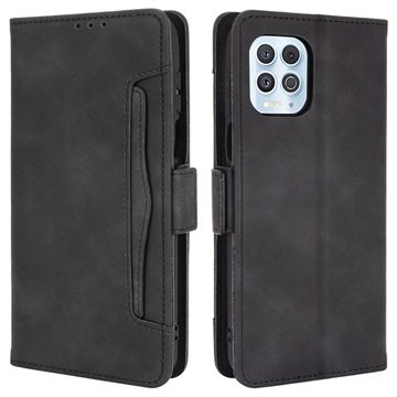 Motorola Moto G100/Edge S Lommebok-deksel med Kortholder Svart