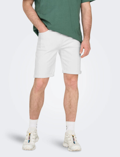 ONLY & SONS Onsply White 9297 Azg Dnm Shorts Noos - White - M