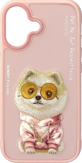 Nimmy Glasses Cool Hund Deksel til iPhone 17 Rosa