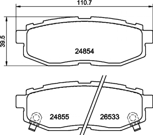 Bremseklosser HELLA 8DB 355 014 341