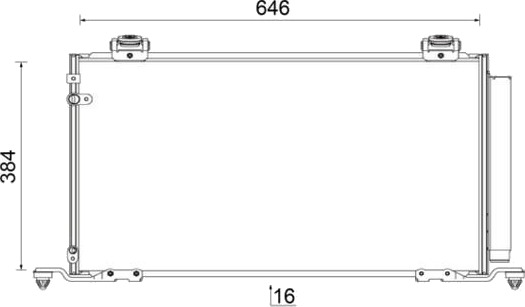 MAHLE AC 823 000S Kondensator, klimaanlegg