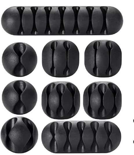 INF 9 delers Desktop Cable Organizer Wire Organizer Kabelholder Kabelklips