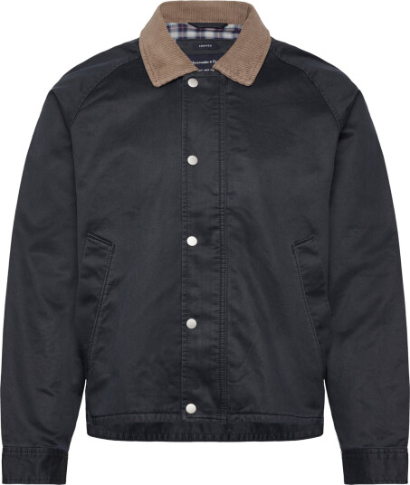 Abercrombie & Fitch Light Weight Zip Barn Jacket - Black - XL Abercrombie & Fitch Light Weight Zip Barn Jacket - Black - XL