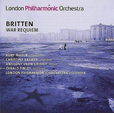 MediaTronixs Benjamin Britten : War Requiem (Masur, Lpo and Choir, Brewer, Griffey, Finley) Pre-Owned