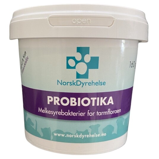 Norsk Dyrehelse Probiotika Kosttilskudd Hund-Katt - 160 gram