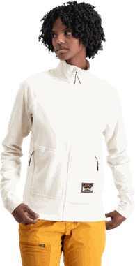 Lundhags Tived Merino Full Zip W ulljakke dame White S