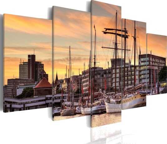 Bilde Port Of Hamburg 100x50 Artgeist sp. z o. o.